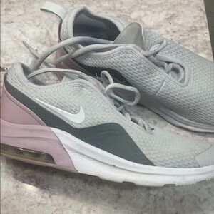 Nike Women's Gray and Pink Sneakers